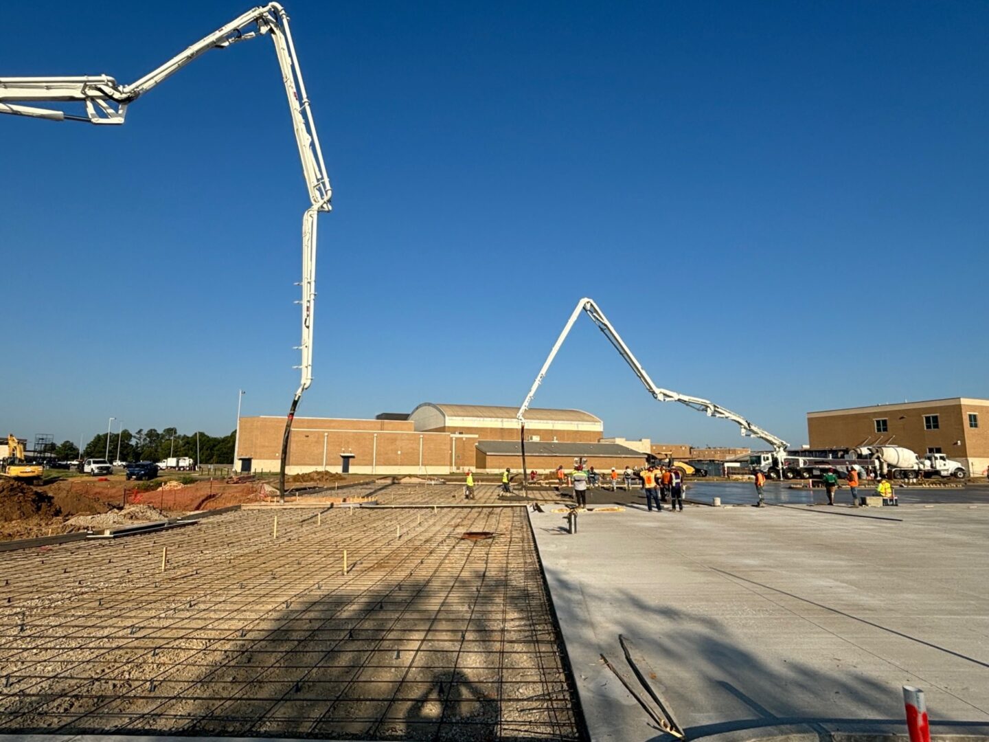 Triway concrete pour